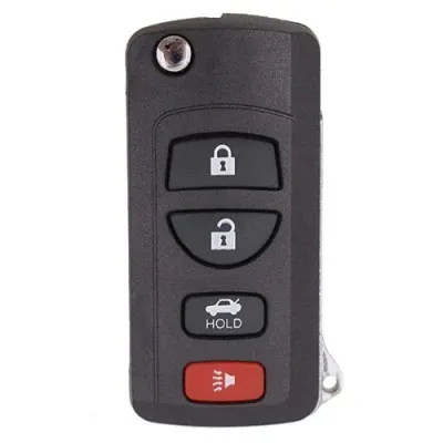 Carcasa Cheie Auto Techstar pentru Infiniti FX35 2003-2009, QX4, Nissan Murano, cu 4 Butoane, tip Flip Briceag