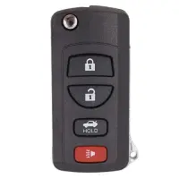 Carcasa Cheie Auto Techstar pentru Infiniti FX35 2003-2009, QX4, Nissan Murano, cu 4 Butoane, tip Flip Briceag