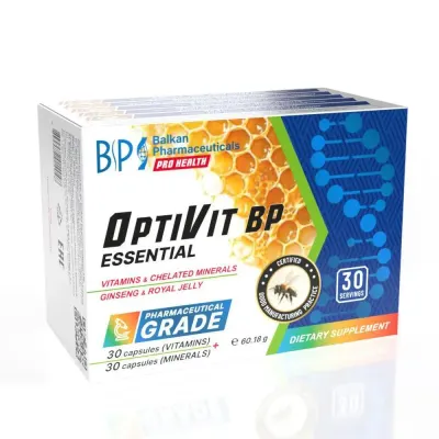 Supliment alimentar, Balkan Pharmaceuticals, OptiVit BP Essential, 30 porții