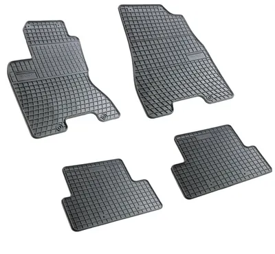 Set covorase auto din cauciuc Nissan X-Trail II 2008-2013, presuri FROGUM, negre, 4 buc.