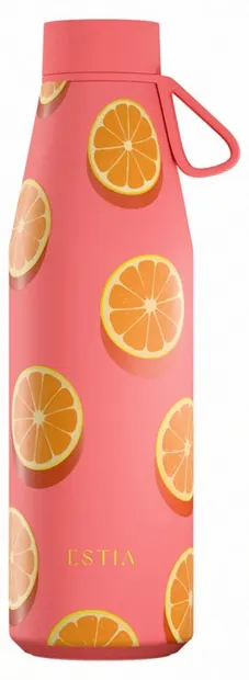 Sticlă termică Estia Flow - Orange Pop, 500 ml