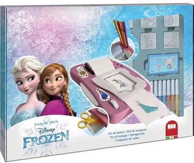 Set creativ cu mașină de stickere Multiprint - Frozen, sortiment