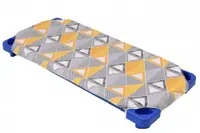 Lenjerie patut gradinita 3 piese patut stivuibil din bumbac model forme geometrice