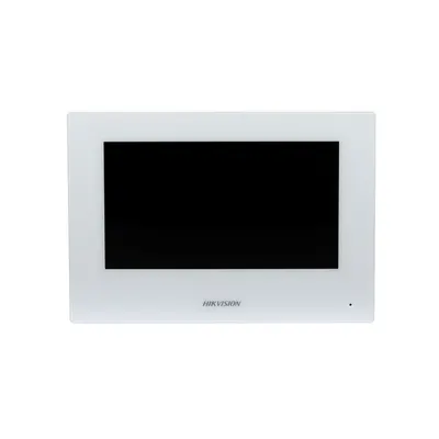Videoinerfon de interior IP WiFi Hikvision DS-KH6320-WTE2-W, 7 inch, 2 fire, slot card