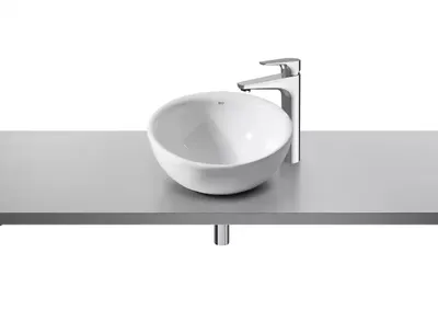 Lavoar Roca Bol A327876000, montare pe blat, 42 cm, Alb