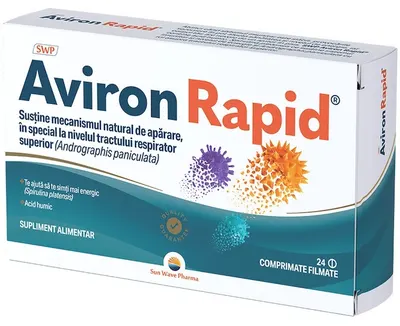 Aviron Rapid, 24 comprimate filmate , Sun Wave Pharma
