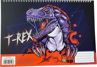 Bloc de schițe cu spirală Back Me Up - T-Rex, 30 file
