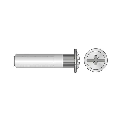 Piulita Conector Cap Bombat Saiba Otel Zincat-M4x25