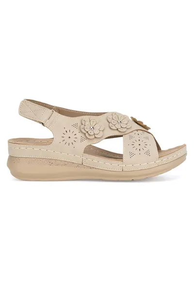 Sandale dama - 37066 - Sintetic - Bej