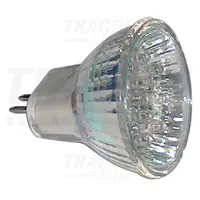 Sursa Led, Rosu Mr16l-R 12 V Ac/dc, Mr16, 1,2w, 120°, G5.3, 18×led