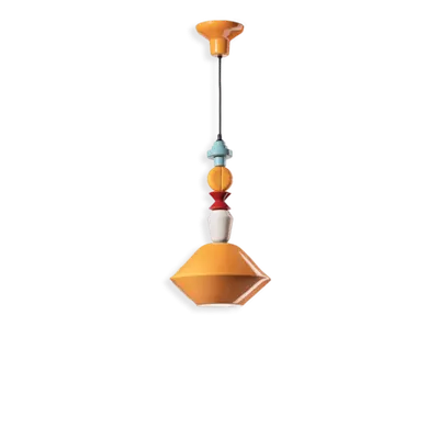 Sospensione H.56 / Pendant H.56 Deco Lariat Finish Gia - Giallo C2510