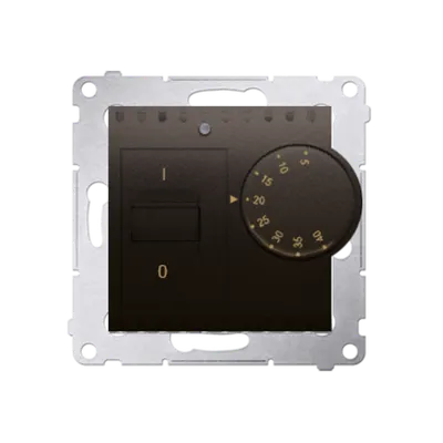 Termostat cu senzor interior, 16 (2) A, 230V ~ maron mat metalic
