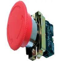 Buton ciuperca 40mm REV (cap buton+ etrier+contact+1NI), rosu