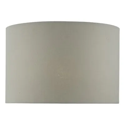 Abajur Cassandra Grey Cotton Drum Shade 40cm