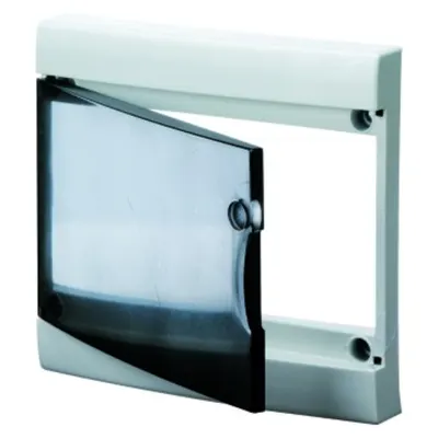 Transparent Smoked Door With Frame For Finishing French Standard Modular Enclosures Without Door - Ip40 - 26 Module