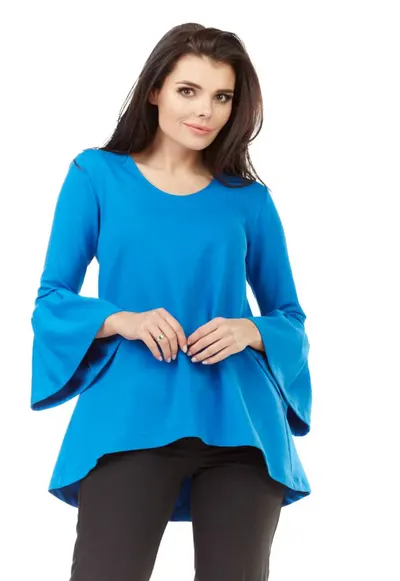 Infinite You Bluza dama Margalinde M156 albastru deschis - Albastru deschis