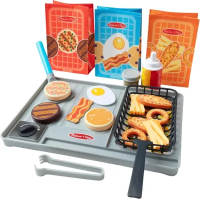 Set de joacă Melissa & Doug Color Reveal Water Wow - Flip and Fry Grill, 27 piese