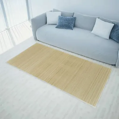 vidaXL Covor din bambus, natural, 100 x 160 cm