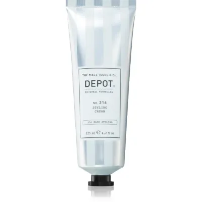 DEPOT 300 HAIR STYLING NO. 316 STYLING CREAM cremă de coafat pentru fermitate medie și reflexe naturale 125 ml