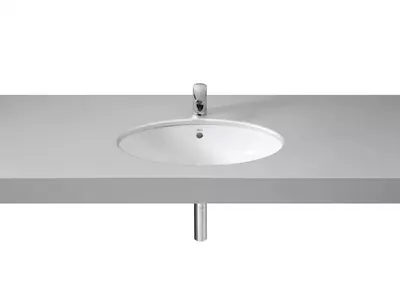 Lavoar Roca Berna A327871001, montare sub blat, 56.4 x 42.4 cm, Alb