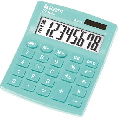 Calculator Eleven - SDC-805NRGNE, 8 cifre, verde