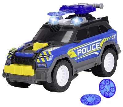 Jucărie pentru copii Dickie Toys - Jeep de poliție cu sunet și lumină