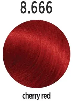 Vopsea de par profesionala ELEMENT 8.666 Cherry Red 120ml (2x60ml) - Rosu Intens Profesional
