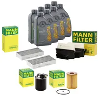 Pachet Revizie Ulei Mercedes Benz 229.52 + Filtre Mann pentru Mercedes-Benz GLE W292, 350d 258 CP