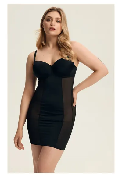 Corset dama modelator negru Sculpt