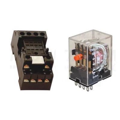 Pachet Soclu Releu RSPMF-14 + Releu Miniaturizat RM14 12DC - Control DC Sigur