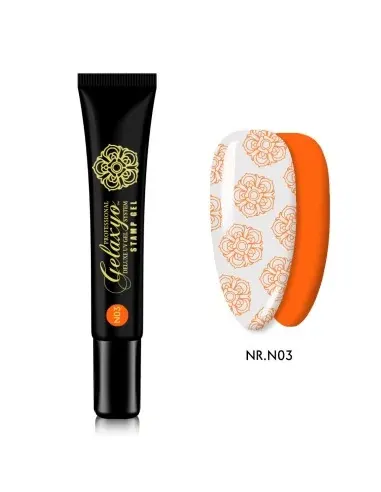 Gelaxyo Stamp gel N03 Orange Neon