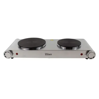 Plita electrica inox, 2 ochiuri, termostat, putere 2250W / ZLN 0542 Engros
