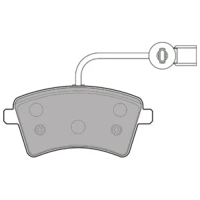 Set placute frana, frana disc DELPHI LP2504
