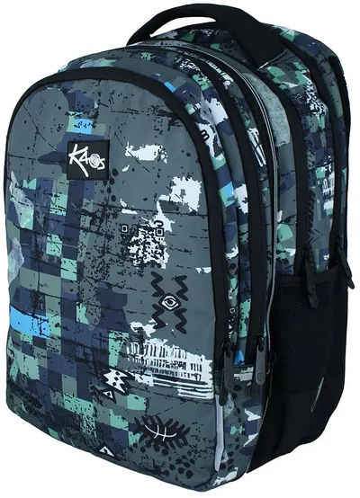 Ghiozdan școlar Kaos 2 în 1 - Acer, cu 4 compartimente