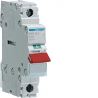 Întrerupător 1P 80A 230V 1M, pârghie roșie