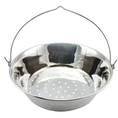 Oala pentru Slanina, Inox, 40 cm, Argintie, Perfect Home
