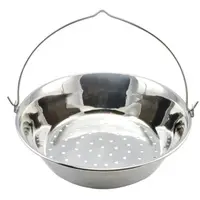 Oala pentru Slanina, Inox, 40 cm, Argintie, Perfect Home