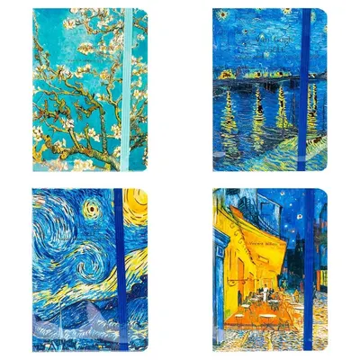 Carnet A5, 80 file, cu elastic, Picturi