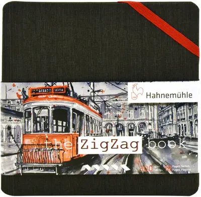 Bloc de schițe Hahnemuhle Zig Zag - 14 х 14 cm, 18 pagini