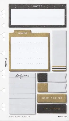 Note lipicioase autoadezive Filofax Moonlight