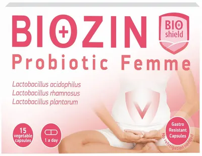 Biozin Probiotic Femme, 15 capsule vege, BioShield