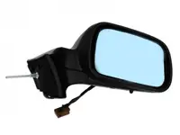 Oglinda dreapta PEUGEOT 407 intre 2004-2010 electrica, incalzita, convex, albastru, cu carcasa,cu senzor temperatura