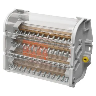Four-Pole 8 Module Terminal Block En50022 - 125a 750v
