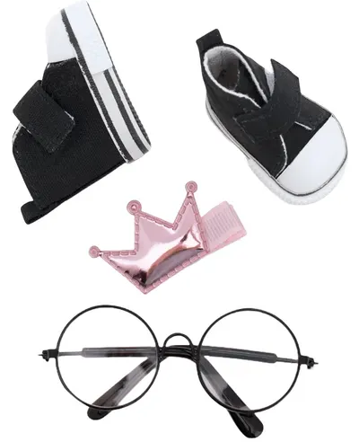 Orange Toys Sweet Sisters accesorii pentru păpuși - adidași negri, snood și ochelari