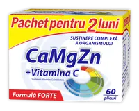 CaMgZn + Vitamina C, 60 plicuri, Zdrovit