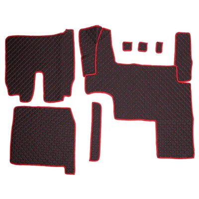 Set covorase Piele Ecologica Truck Umbrella Pentru Man Tgx Euro 5, Negru