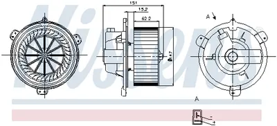Ventilator habitaclu FIAT BARCHETTA, PUNTO; LANCIA Y 1.1-1.8 intre 1993-2005