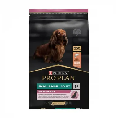 Hrana uscata pentru caini Pro Plan Small Mini Adult Sensitive Skin cu somon 7 kg