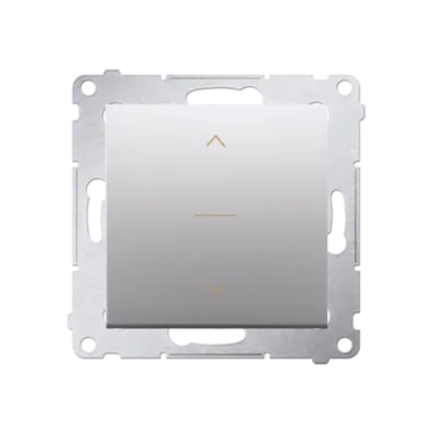 Intrerupator control jaluzele trei pozitii1-0-1, 10A, 250V~, conectare rapida (fitinguri push-in), silver mat metalic