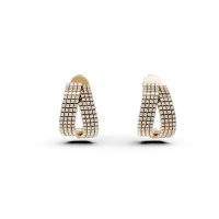 Cercei din aur galben cu diamante de 1.84ct